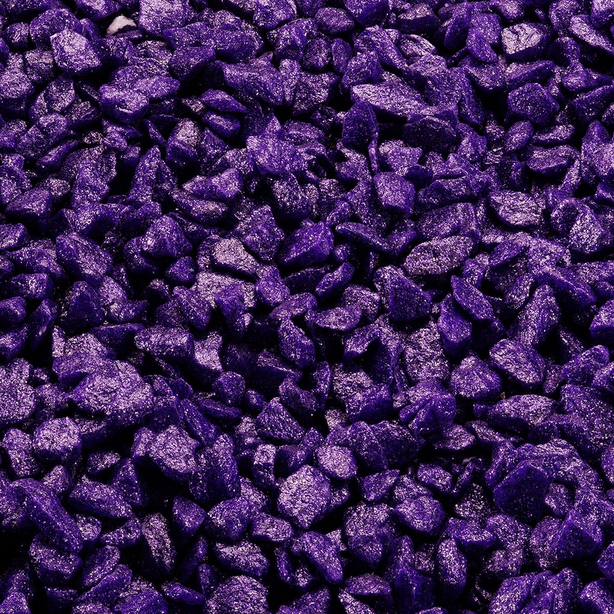 Aqua Della - Aquariumdecoratie - Vissen - Glamour Stone /urban 6-9mm/2,0kg Paars - 1st