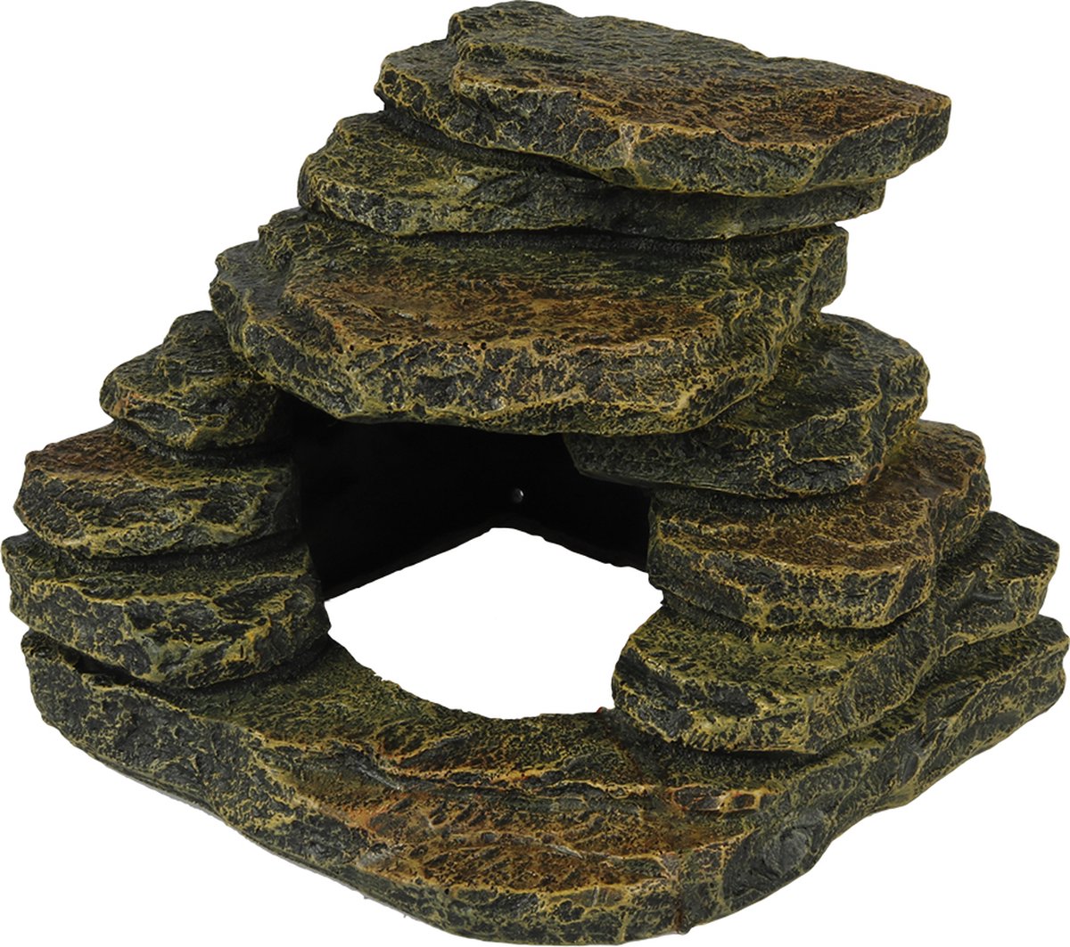 Terra Della - Natuurlijke Decoratie - Reptielen - Hoeksteen S - 15,3x15,4x12cm - 1st