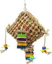Duvoplus - Speelgoed Voor Dieren - Vogel - Zeegras Snackzakje 43x28x10cm Meerkleurig - 1st