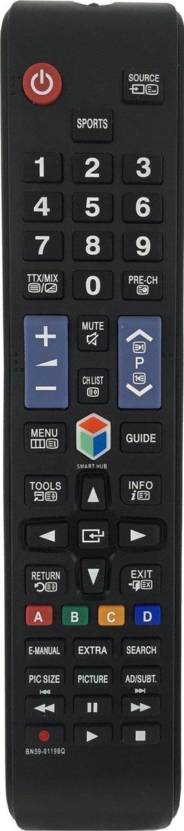 Universele voor Samsung Smart TV BN59-01198Q afstandsbediening - Geschikt voor alle Samsung Smart televisies
