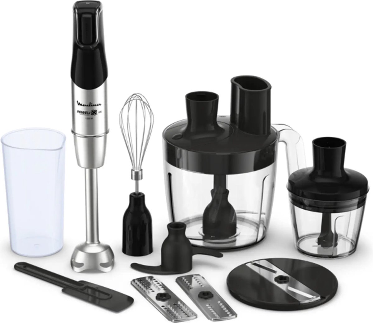 Moulinex Infinyforce Pro Pied Mixeur, 1200 W, Lames haute performance, Résultats rapid...