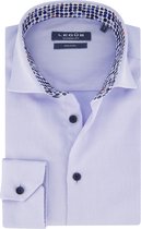 Ledub modern fit overhemd - lichtblauw - Strijkvrij - Boordmaat: 46