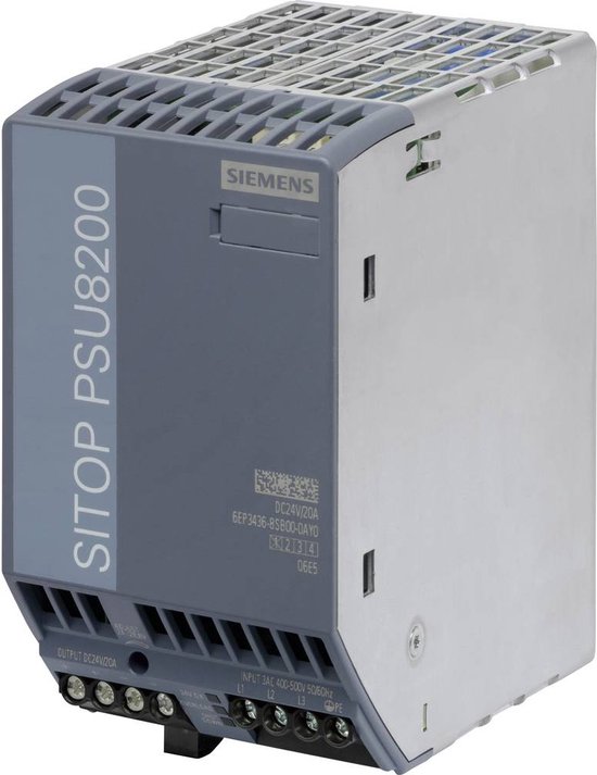 Siemens SITOP PSU8200 24 V/20 A DIN-rail netvoeding 24 V/DC 20 A 480 W Aantal uitgangen: 1 x Inhoud: 1 stuk(s)