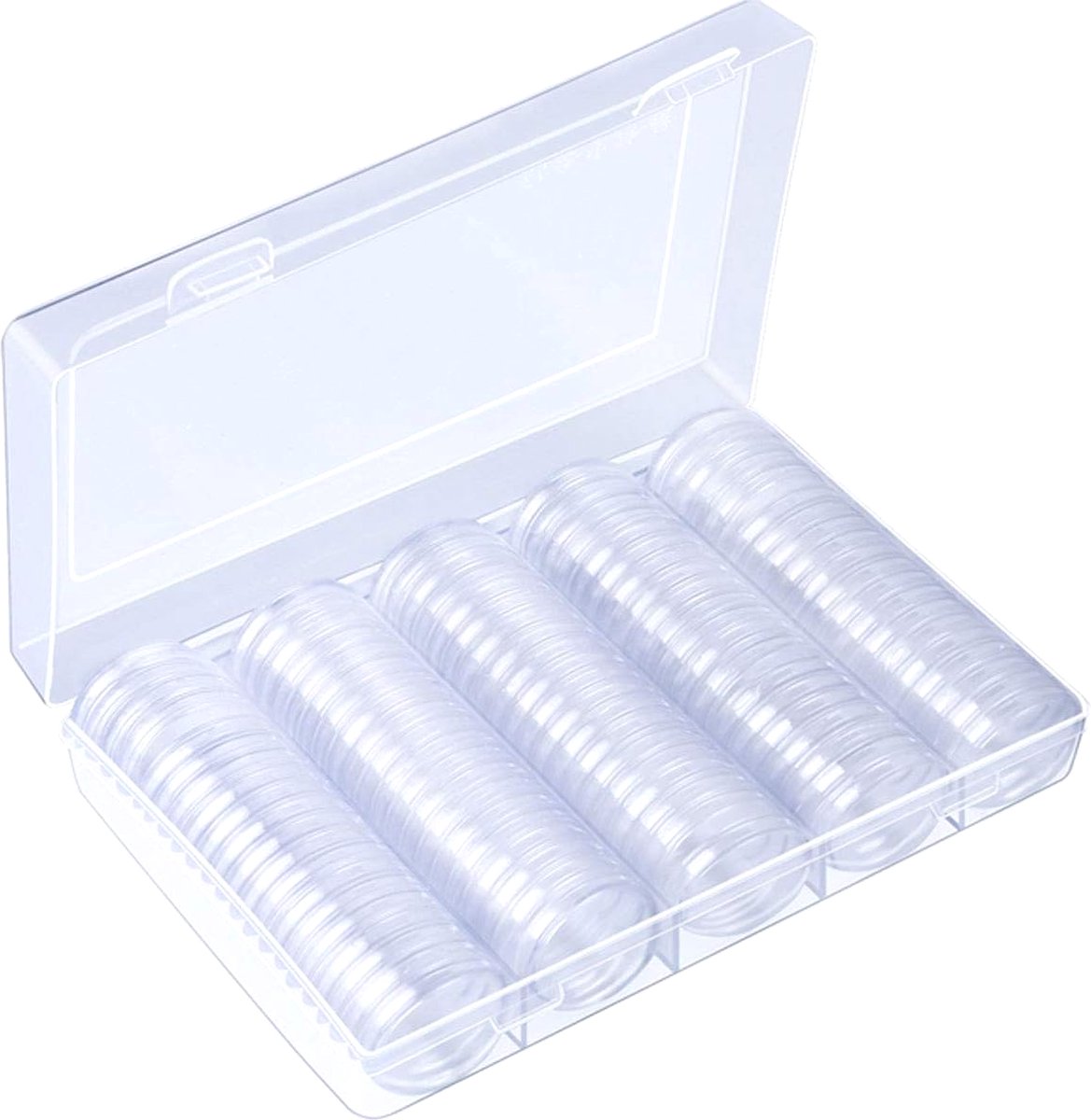 Boîte Transparente De Collecte De Pièce De Monnaie,porte-monnaie Pour  Rangement Et Protection De Capsules, 18-40 Mm, Lot De 10 Pièces - Boîtes De  Rangement Et Bacs - AliExpress