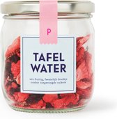 Pineut ® Water met Smaak - Tafelwater Aardbei en Hibiscus - Glazen Pot Met Deksel - Waterdrop (Alternatief) - Refill Pineut Waterkaraf - Origineel Cadeau - Fris & Gezellig Genieten