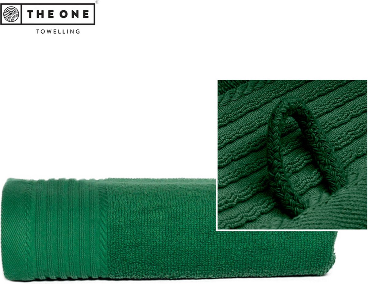 The One Towelling Classic handdoek - Hoge vochtopname - 100% Zacht katoen - 50 x 100 cm - Groen