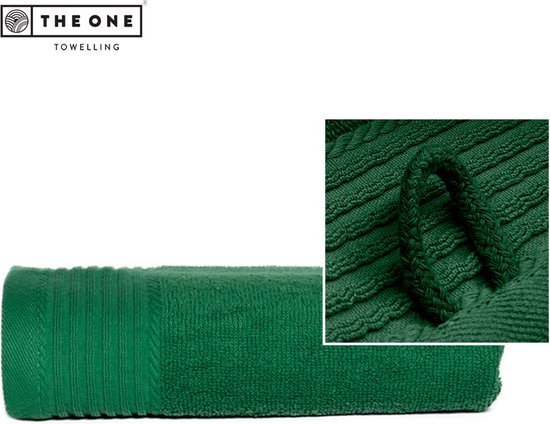 The One Towelling Classic handdoek - 50 x 100 cm - Hoge vochtopname - 100% Zacht katoen - Groen