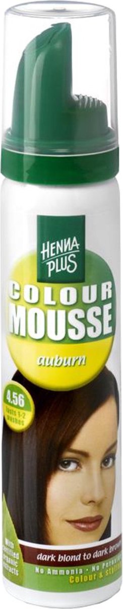 Hennaplus Colour Mousse 4.56 Auburn