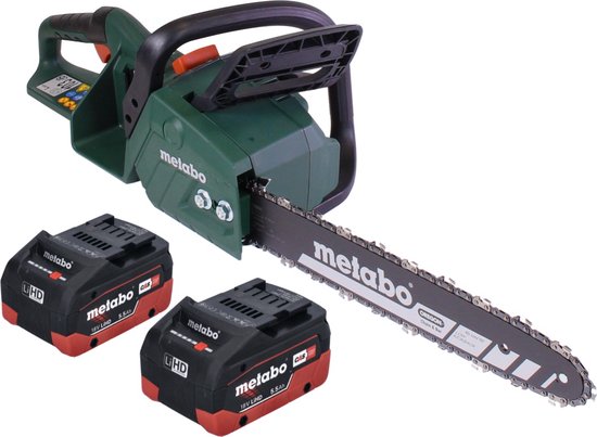 Metabo MS 36-18 LTX BL 40 Accu-kettingzaag 36 V ( 2x 18 V ) 40 cm 22 m/s borstelloos + 2x accu 5,5 Ah - zonder lader van Metabo — afbeelding 2