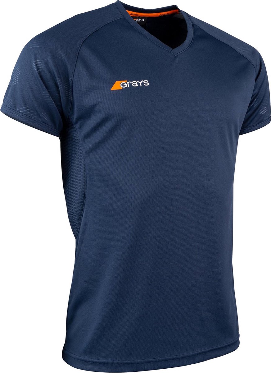 Grays hockeykleding Axis 650 Shirt Jnr Donkerblauw - maat 140