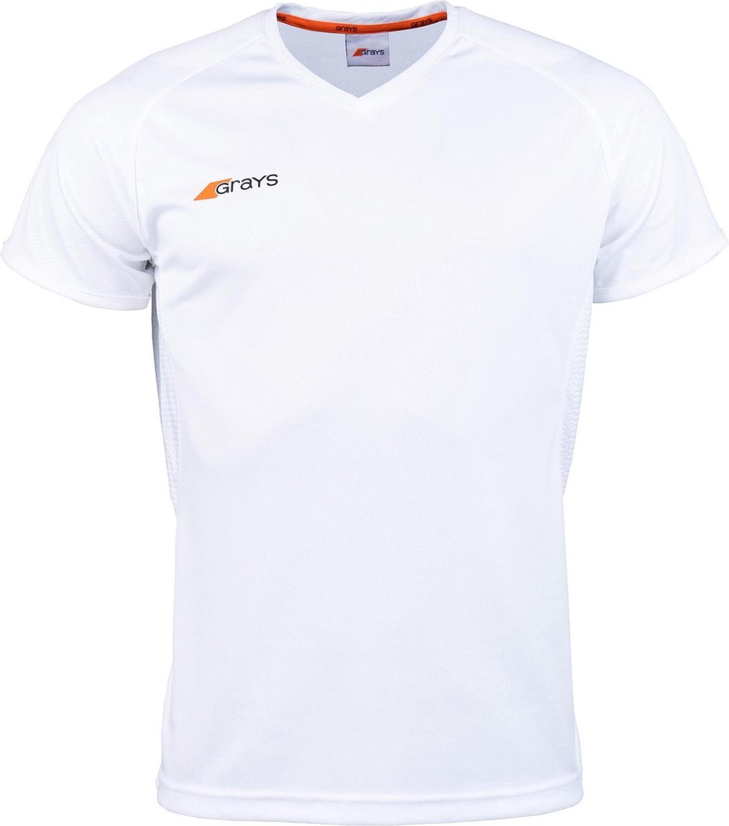 Grays hockeykleding Axis 650 Shirt Jnr Wit - maat 152