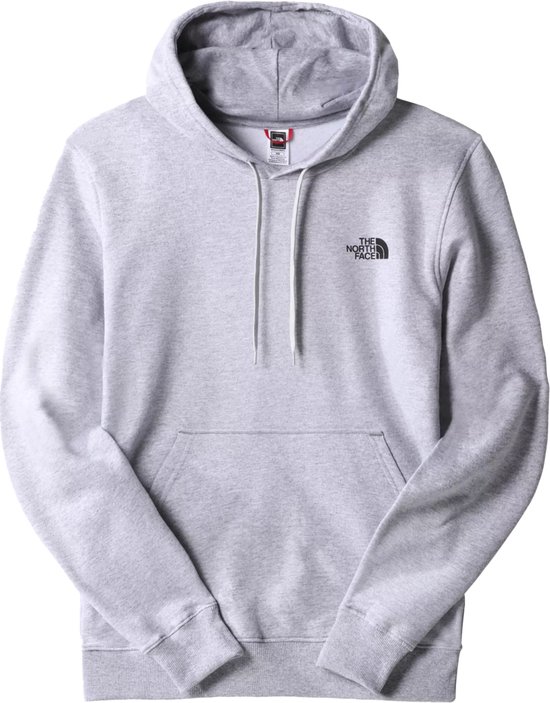 The north face simple dome hoodie in de kleur grijs.