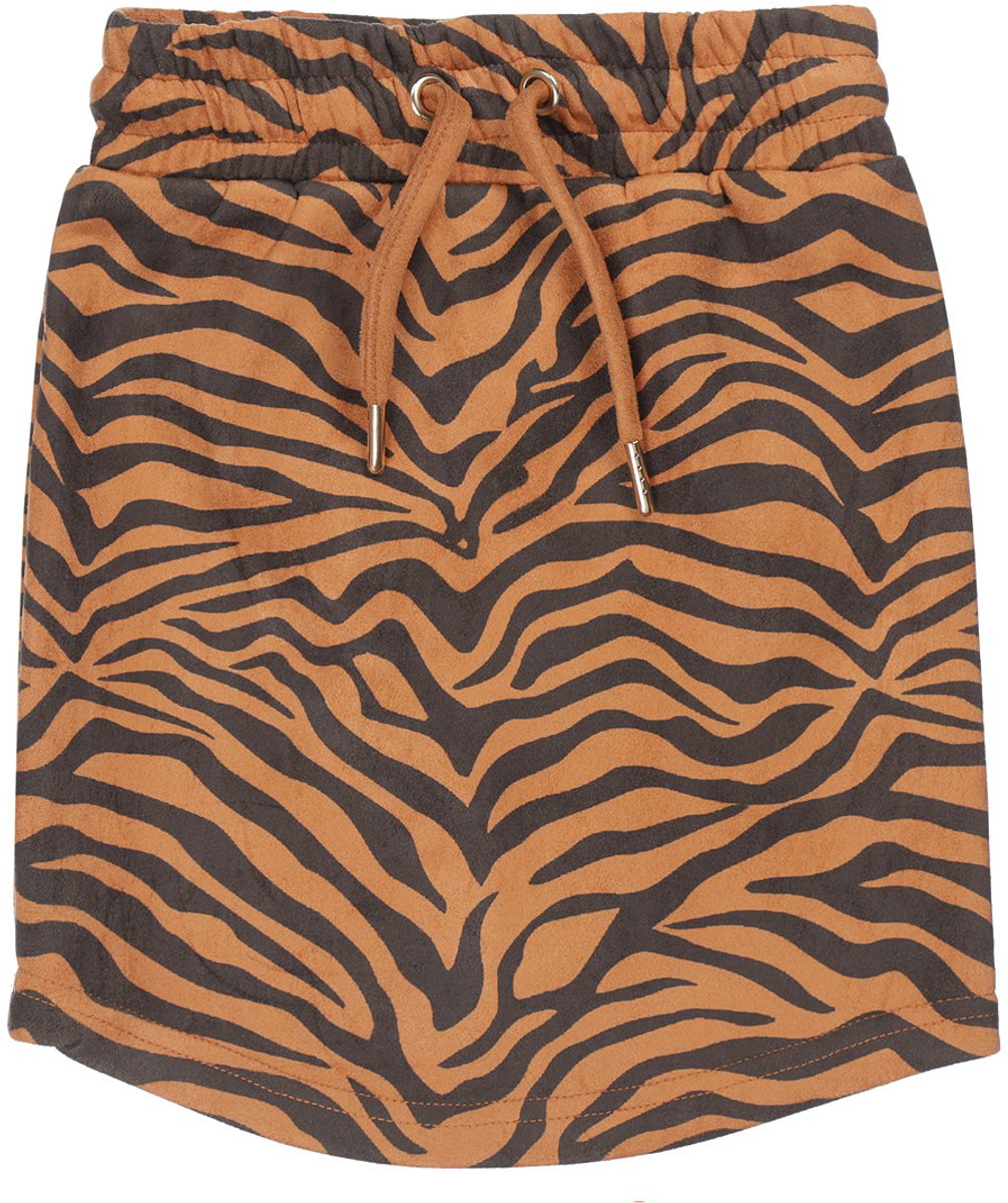 DJ Dutch meiden rok met zebraprint Camel