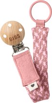 Bibs Speenkoord Paci Braid Dusty Pink/Baby pink