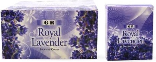 Wierookkegels 'Royal Lavender', GR, 10 cones (20 gram)