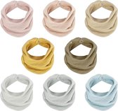 Baby driehoekige sjaalslab, mousseline halsdoek baby met verstelbare drukknoop, zachte en absorberende mousseline doeken babykwijlslabbetjes voor jongens, meisjes, baby's, peuters, unisex