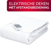 Bol.com alpina Elektrische Deken - Warmtedeken 1 Persoons - Onderdeken - 3 Standen - Wasbaar - 80 x 150cm - Wit aanbieding