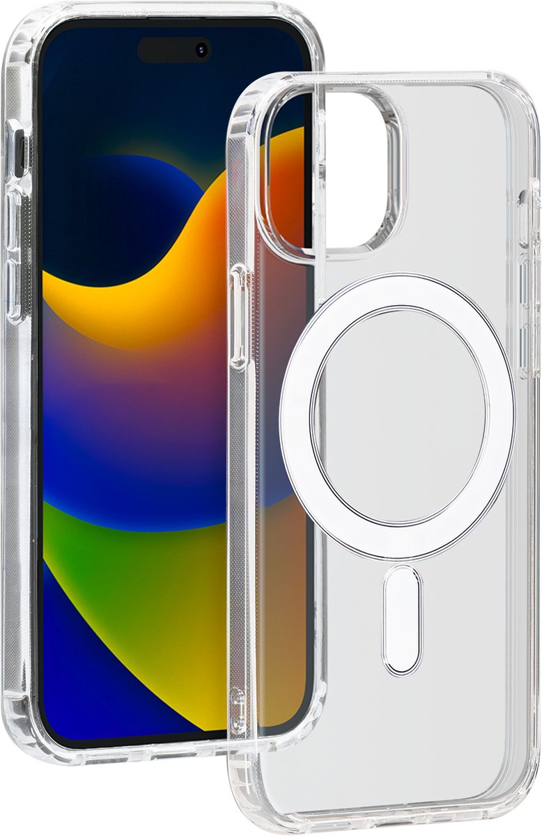 Bigben Connected - Telefoonhoesje - geschikt voor iPhone 15 Plus - MagSafe compatibel - Transparant