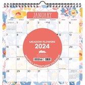 Meadow Flowers 2024 12 X 12 Spiral Wall Calendar