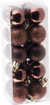 Boules de Noël Cosy @ Home - Mix de chocolat - Plastique - Ø3cm ( Set de 20)