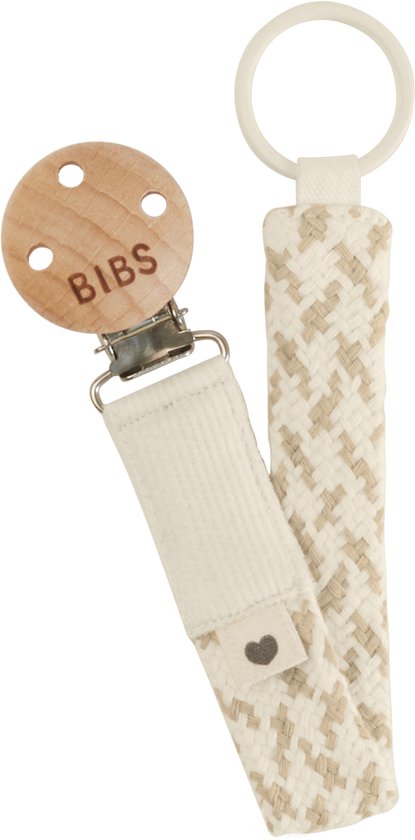 Product: Bibs Speenkoord Paci Braid Ivory / Vanilla, van het merk BIBS