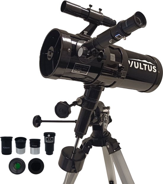 Vultus Telescoop - 500x Vergroting - Sterrenkijker Volwassenen / Gevorderden - Inclusief Statief en Maanfilter - 1000114EQ