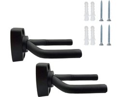 Twee stuks - Dubbel pack - Gitaar Wandbeugel – Muurbeugel – Gitaar standaard – Hanger – Haak – Wandsteun - Guitar Stand – Viool – Basgitaar - Ukelele - muurhaak