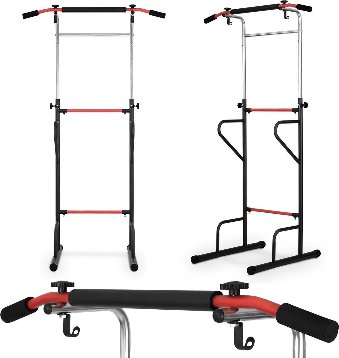 Multifunctionele verstelbare Power Tower Pull up bar KRACHTSTATION GRATIS trainingsplan!!!!