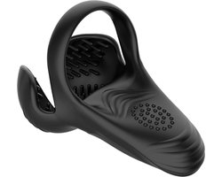 Testikel en Perineum vibrator - Scrotum en Anus - Penis ring - 3 in 1 vibrerende cockring - Balzak - 10 vibratiestanden