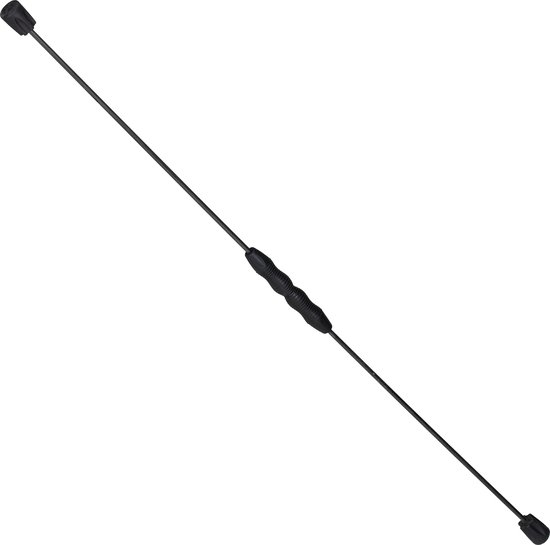 Foto: Relaxdays swingstick vibrerend fitness swingstaaf 160 cm diepe spieren trainen glasvezel zwart zwart