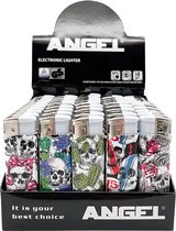 Angel Electronic Lighter - Skulls - 50 stuks display - elektronische aansteker