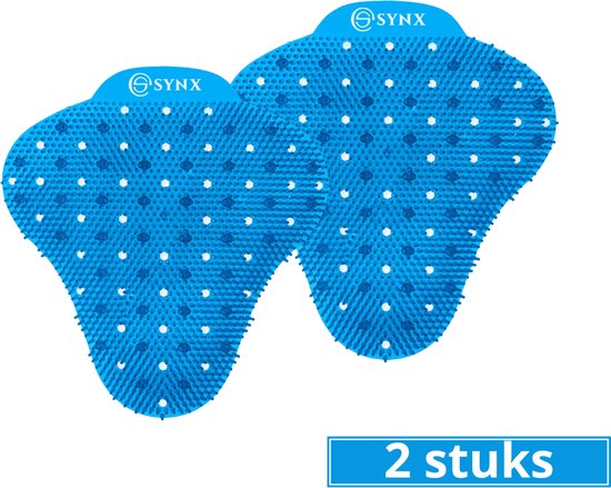 Foto: Synx tools urinoirmatje 2 stuks blauw mint urinoirmatten luchtverfrisser 60 dagen geurend rooster met mint geur anti spat mat wc toilet mat blauw frisse geur urine mat anti splash mat wc rooster urinoirrooster