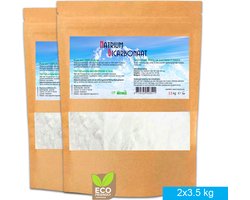 SoLMAG Natriumbicarbonaat - 7 kg (2x3,5 kg) Voordeel Set - Baking Soda - Zuiveringszout - Allesreiniger – Geurverwijderaar - Bakpoeder - Baking Powder - Bicarbonaat - Bicarbonate - Schoonmaaksoda - Food Grade kwaliteit