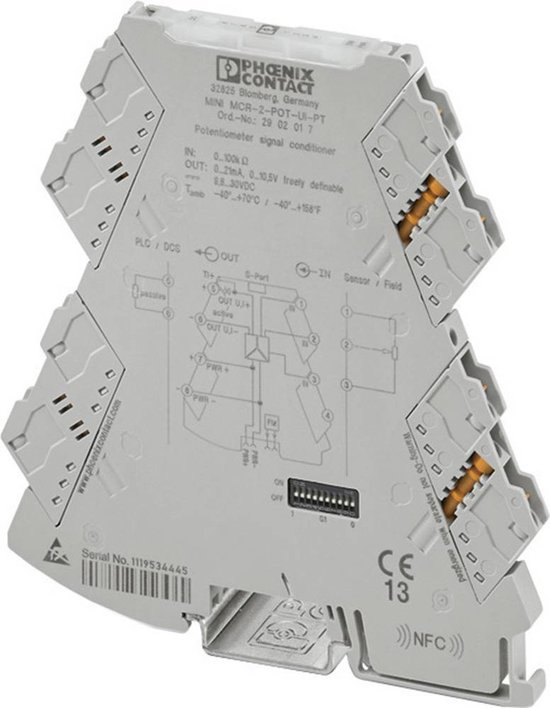 Foto: Phoenix contact mini mcr 2 pot ui 2902016 configureerbare potentiometer positie meetomvormer 1 stuk s 