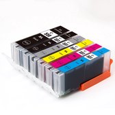 Inktcartridges Geschikt voor Canon PGI-550XL / CLI-551XL | Multipack van 6 inktcartridges (+Grijs)