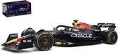 Bburago Red Bull F1 RB19 #1 Max Verstappen Formule 1 seizoen 2023 in luxe bewaarcase met helm modelauto schaalmodel - 12 cm groot - 1:43 - nieuw model