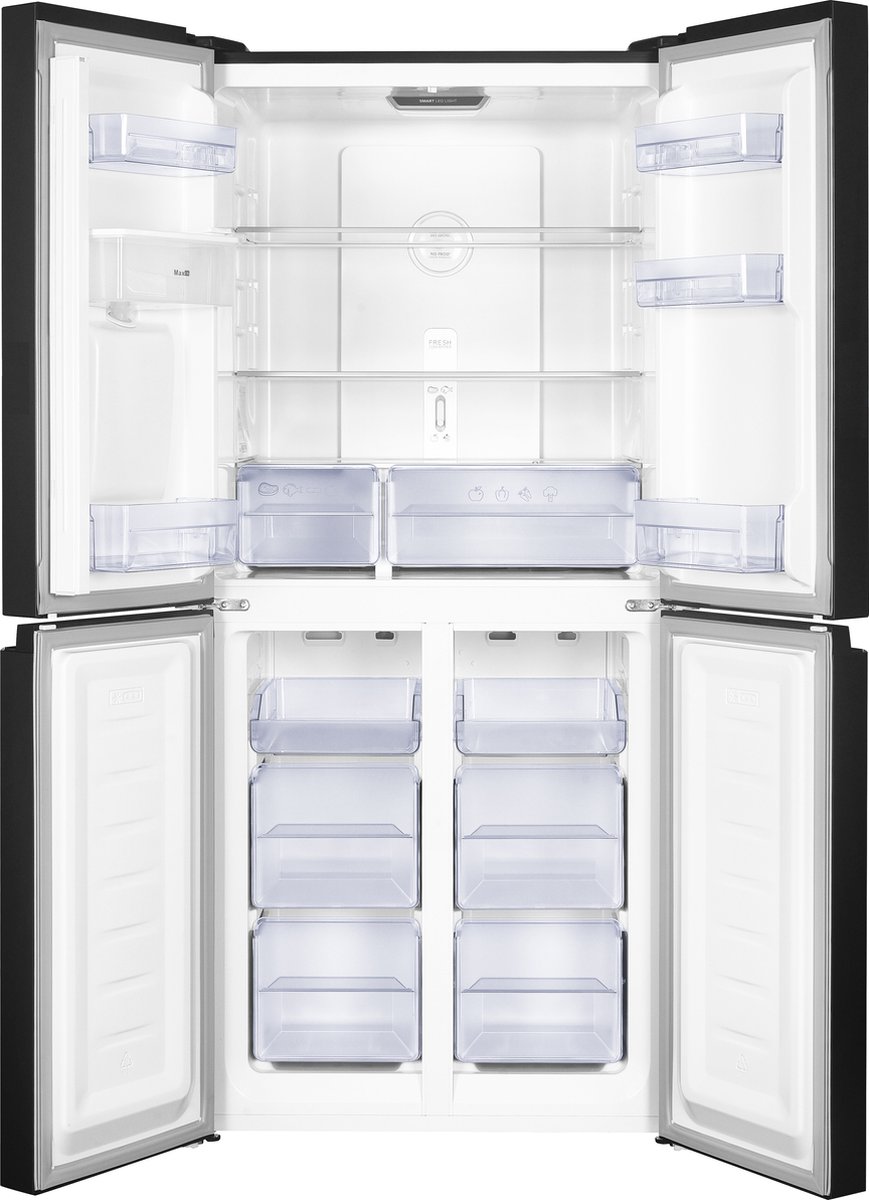 Frilec BONN-MD458-WS-040DDI - Amerikaanse koelkast - No-Frost - 5 Jaar Garantie - Dark Inox - 419 liter — afbeelding 3