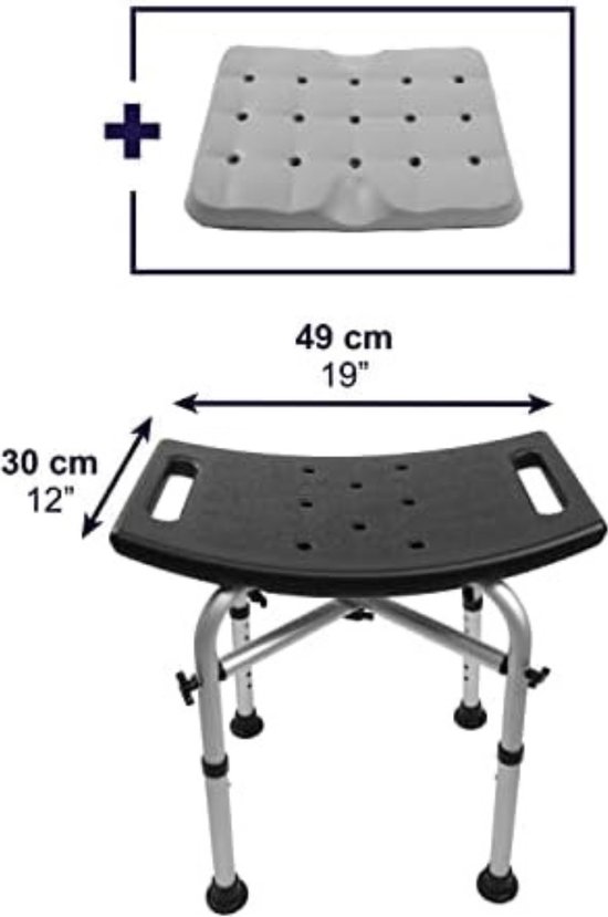 GratyfiedDouchekruk inklapbaarFolding shower stoolDouchezitje