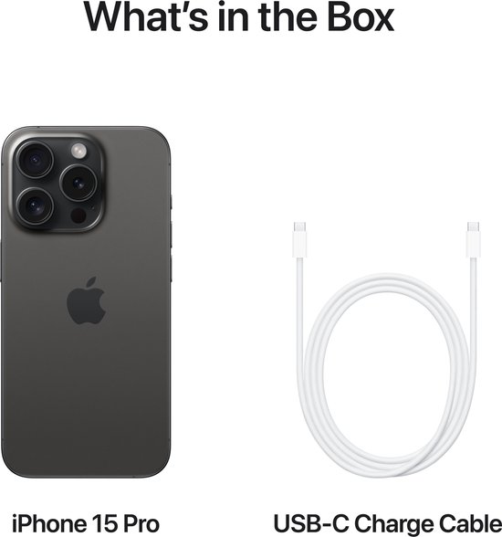 Apple iPhone 15 Pro - 256GB - Zwart Titanium
