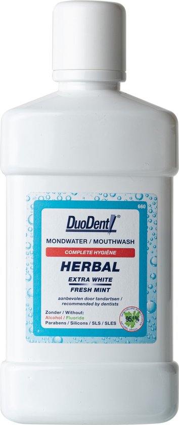 Duodent Herbal Extra White/Freshness - 500 ml - Mondwater - Duodent