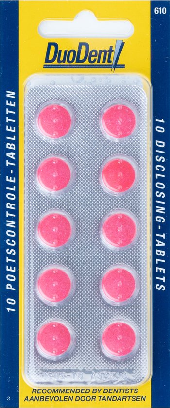 Duodent Poetscontrole Tabletten - 10 st - Tandpasta