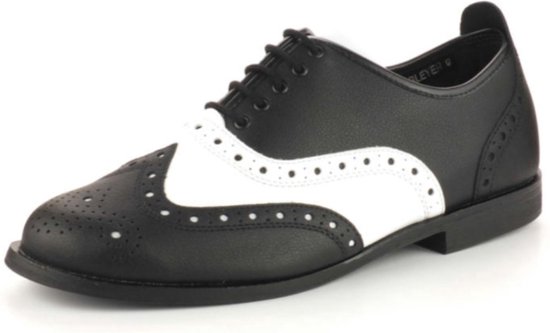 Bleyer 7134 - Swing and boogie woogie - chaussure de danse - noir/blanc - pointure 38