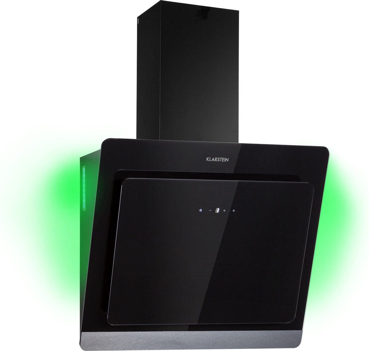 Klarstein Aurora Eco 60 afzuigkap 60 cm - Wandschouw - tot 550 m3/h - 3 niveaus - ledverlichting 9 kleuren - energie-efficiëntieklasse A+