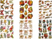 Poëzieplaatjes - 6 vellen - Bloemen, Vissen, Engelen, Fruit en Vlinders - 6 - Leuk voor o.a. Poëziealbum, bulletjournal, scrapbooking en het maken van kaarten