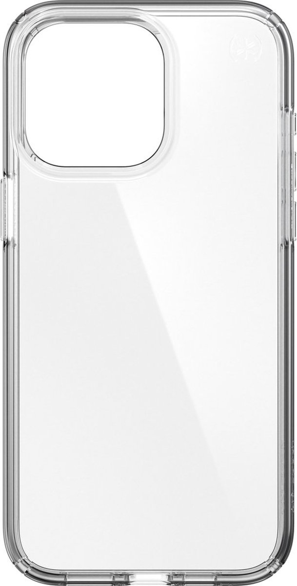 Speck hoesje geschikt voor Apple iPhone 15 Pro Max - Slank - Kristalhelder - Valbescherming gecertificeerd tot 4 meter - Microban Antibacterieel - Presidio Perfect Clear lijn - Transparant