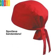 Rode, Unisex Sportbandana - One Size Fits All - van Heble®