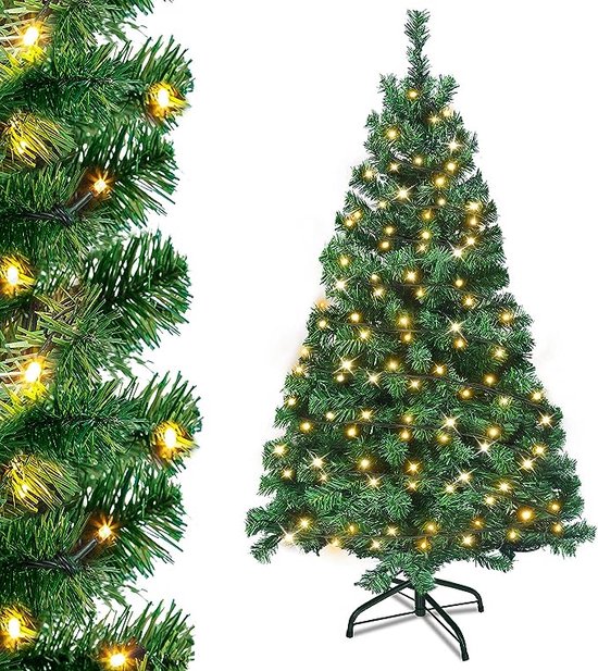 JOMY Kerstboom met verlichting Kunst kerstboom LED 180cm