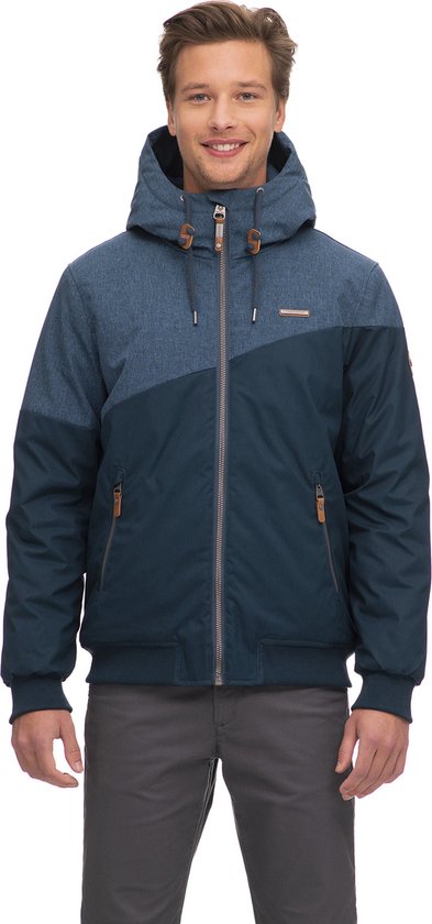 Veste d'hiver pour hommes Ragwear - veste d'hiver sportive pour hommes - Winngs - bleu 2 couleurs - taille XL