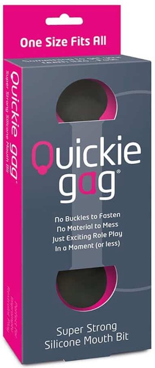 Goedkoopste Adult Games Quickie Gag - Bit Gag - One Size black