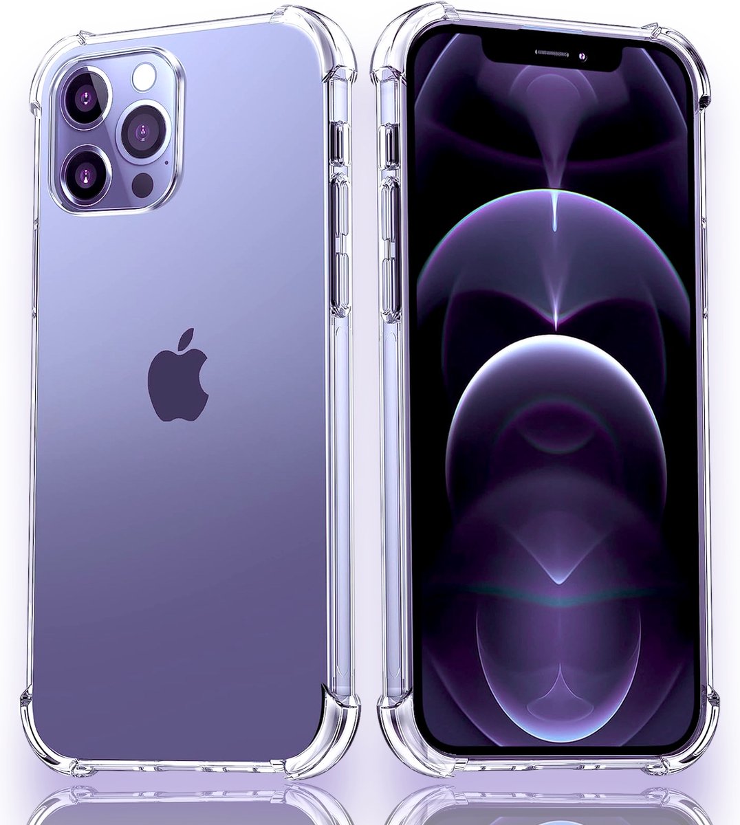 iPhone 12 Pro Max Shockproof Hoesje - Ultieme Bescherming iPhone 12 Pro Max Case - Luxe Transparante iPhone 12 Pro Max Backcover